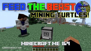 Minecraft Feed The Beast - Mining Turtles