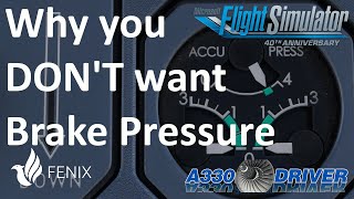 Pressure ZERO? Why you DON'T want to see BRAKE PRESSURE during the Brake Check | Real Airbus Pilot