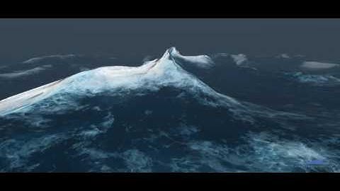 Real time stormy ocean 3D