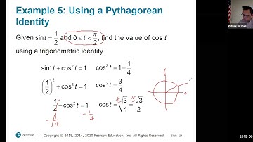 4.2 Trigonometric Functions: the Unit Circle, part 2