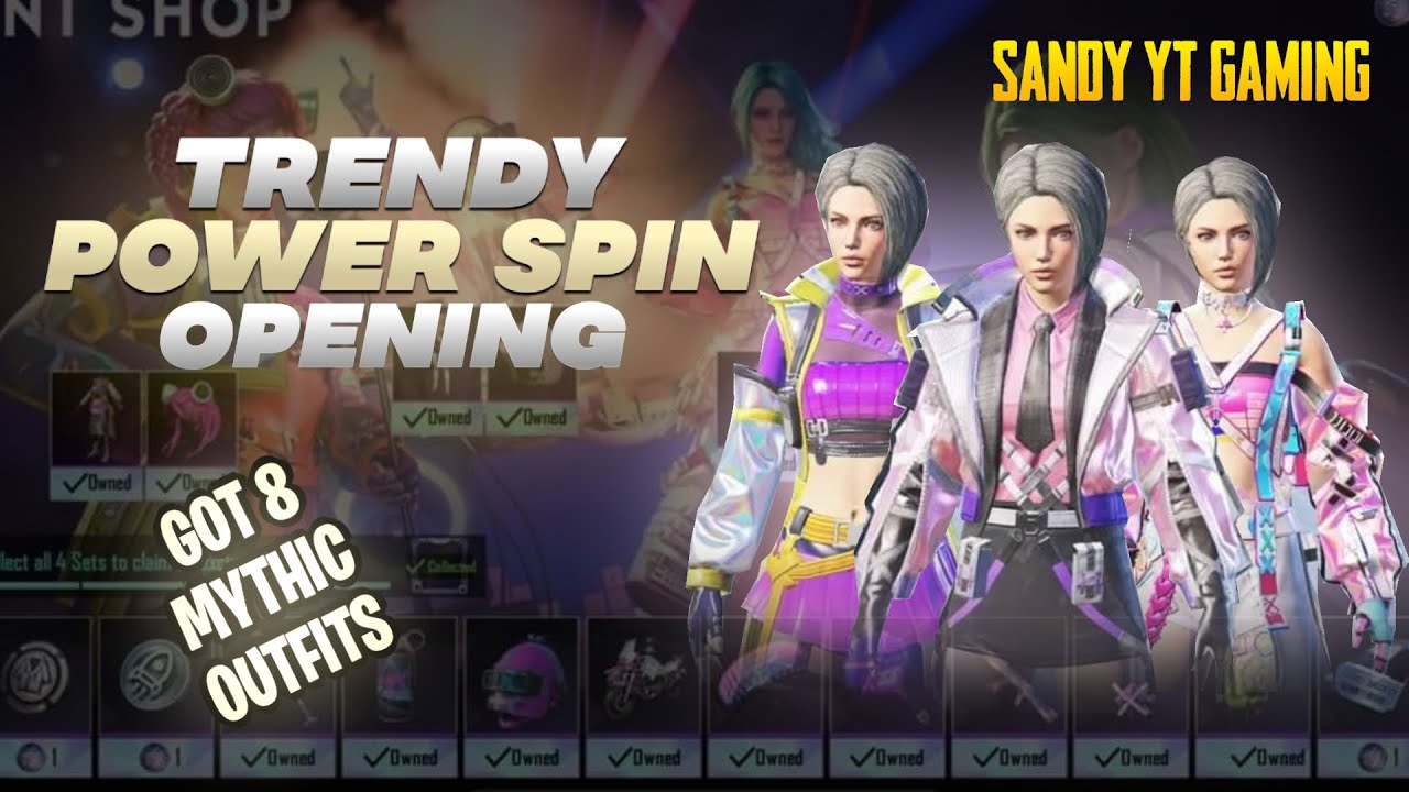 8 Mythic Trendy Power Lucky Spin 40000UC | 🔥 PUBG MOBILE 🔥