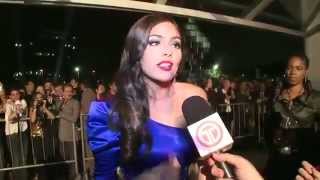 Ximena Navarrete en la alfombra roja del Miss Universo 2011