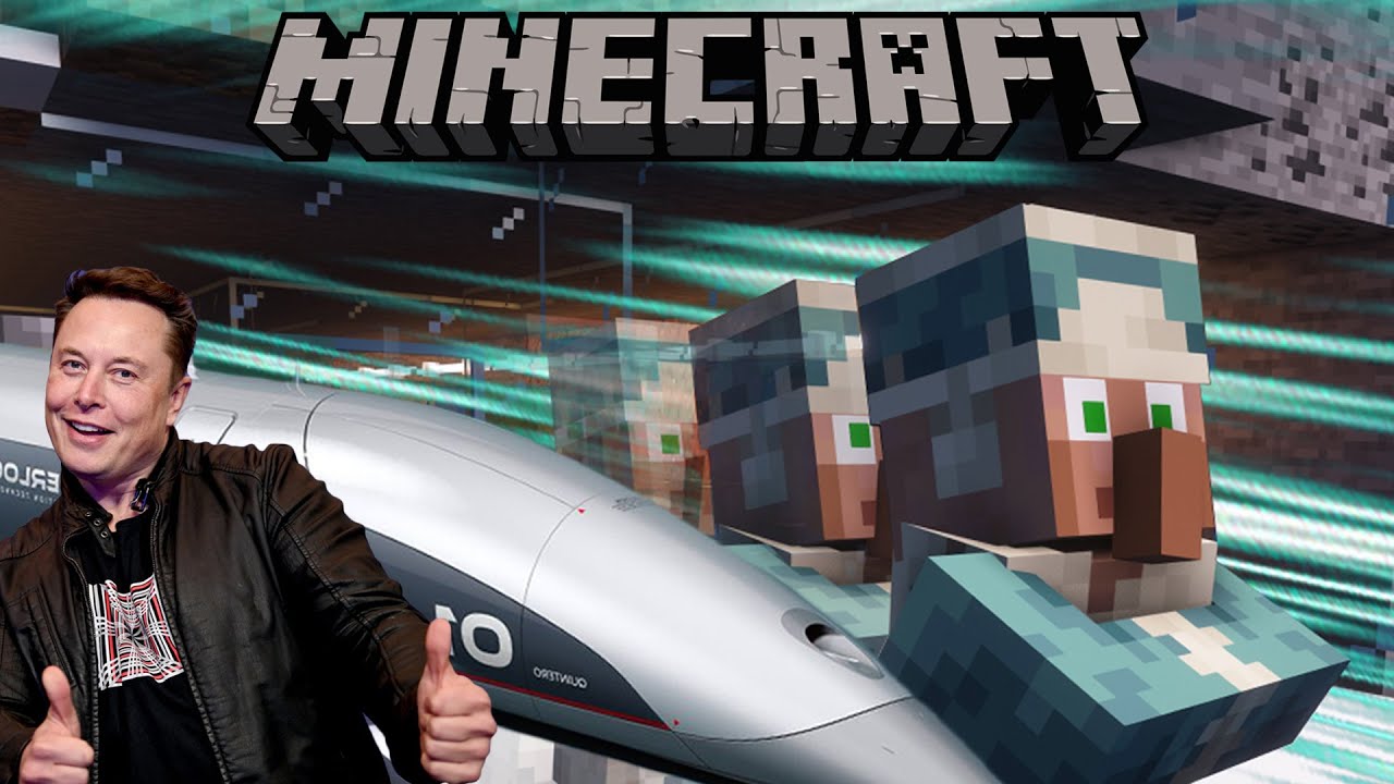 I Built a Hyperloop for Villagers in Minecraft