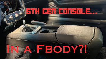 5th Gen Camaro Console in a 4th Gen Camaro! (Fbody)