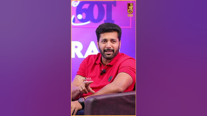 Mani Ratnam's Advice! | Jayam Ravi