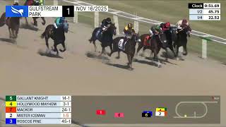 Gulfstream Park November 16, 2025 Race 1