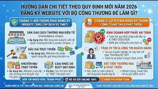 Đăng ký website với Bộ Công Thương để làm gì