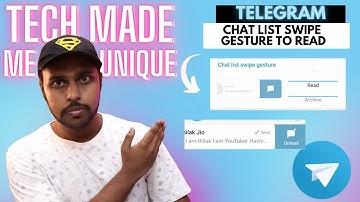 Chat list swipe gesture to read telegram | change chat list swipe gestures on telegram app