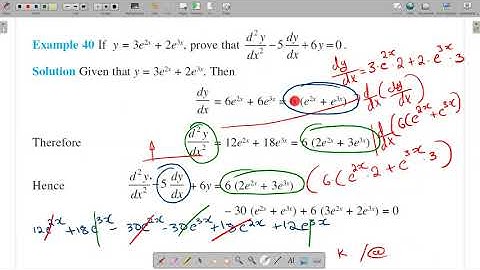 5.7 Second Order Derivative  | Example 40 and 41 | in Malayalam