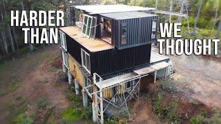 ANCHORING the DECK of our SELF BUILT MODERN HOUSE #build #construction #diy
