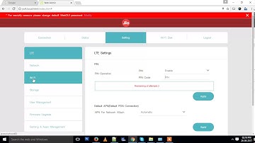 password change of jiofi 2 or hotspot device