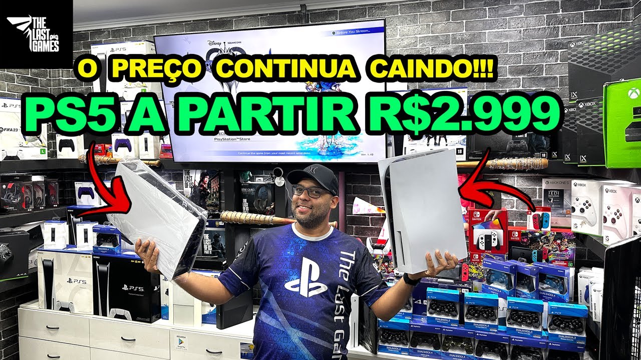 PS5 + BARATO! GOD OF WAR RAGNARÖK CHEGOU na THE LAST GAMES SANTA EFIGÊNIA!  