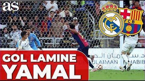 GOLAZO HISTÓRICO de LAMINE YAMAL en el REAL MADRID vs BARCELONA | FINAL SUPERCOPA | Audio Carrusel