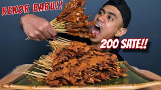 GILA! DITANTANG MAKAN 200 TUSUK SATE, MBAK KUNTI MENANGIS MELIHAT INI!!