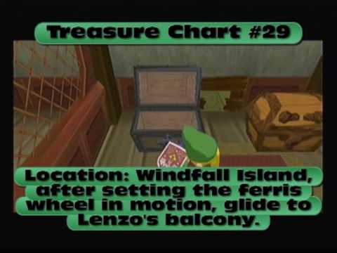 Legend of Zelda: The Wind Waker - All Treasure Charts - YouTube