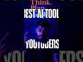 Best AI Tools for Youtubers 🤟  #tech #ai #technology #youtubeshorts #youtubers #shortsfeed #shorts