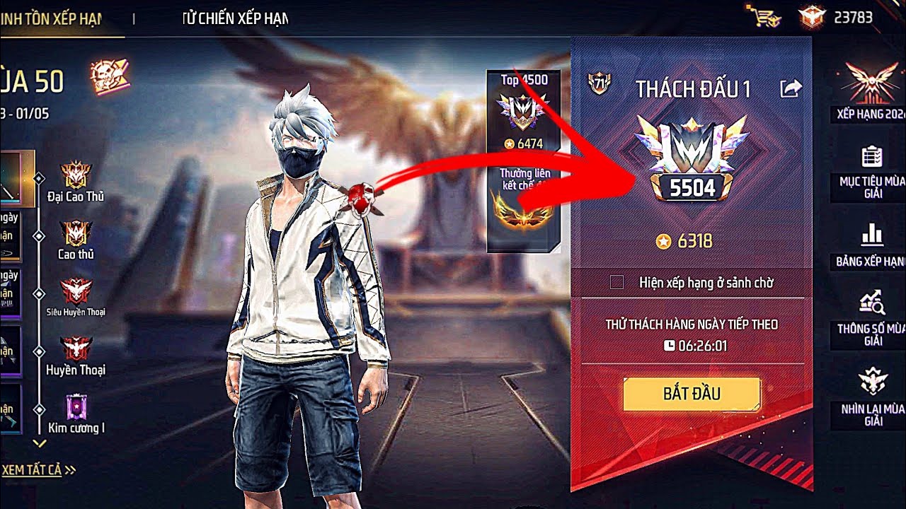 [Free Fire] Hành Trình Leo Rank Thách Đấu Sinh Tồn Đầu Mùa | Tuna