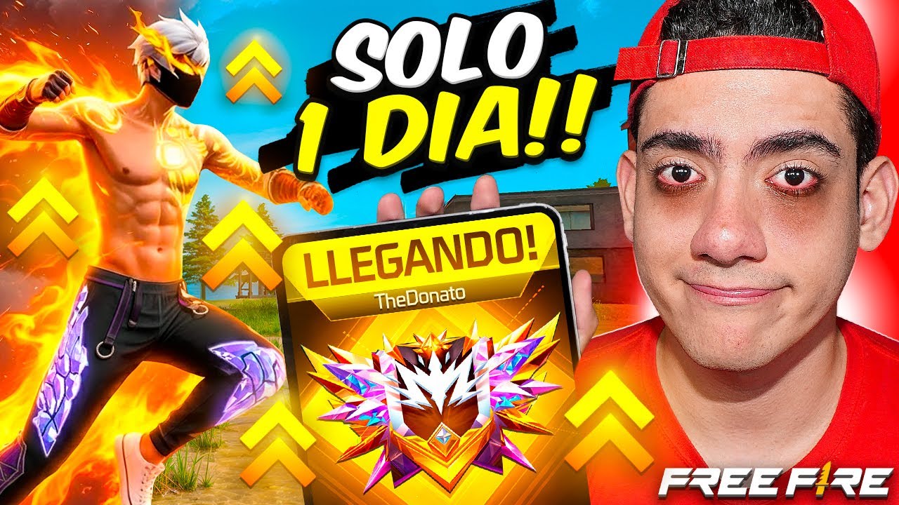 TENGO 1 DÍA PARA LLEGAR A GRAN MAESTRO EN FREE FIRE !! - TheDonato