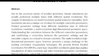 Multi Resolution Climate Ensemble Parameter Analysis with Nested Parallel Coordinates Plots