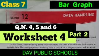 DAV class 7 maths chapter 12 worksheet 4 questions 4, 5 and 6 solved