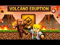 WE CREATED BUNKER to survive VOLCANO ERUPTION in Minecraft