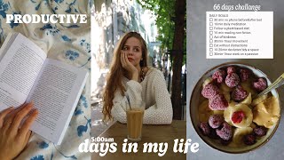 5 AM PRODUCTIVE DAYS IN MY LIFE: 66 days challenge // Ep.1
