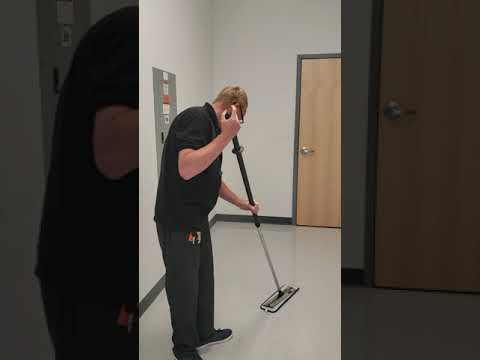 How to wax a VCT floor the easy way