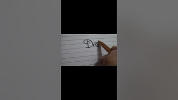 Awesome Signature for word "Drishti" Cursive Handwriting Signature | #shorts #viral #shortsvideo