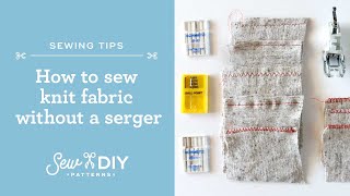 How to hem stretchy fabric without a serger - Stitchin Camaro