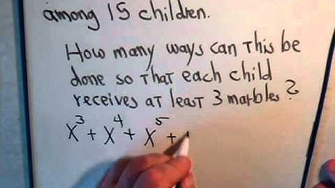 Combination Problem With Repeats Solved With Generating Functions- Example 3
