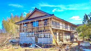 Restoration of an old Japanese house. Evolution of the Exterior Wall