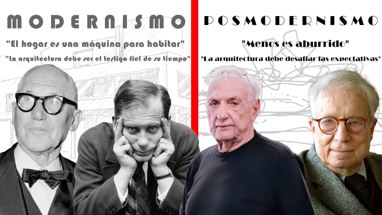 Moderno y Posmoderno.