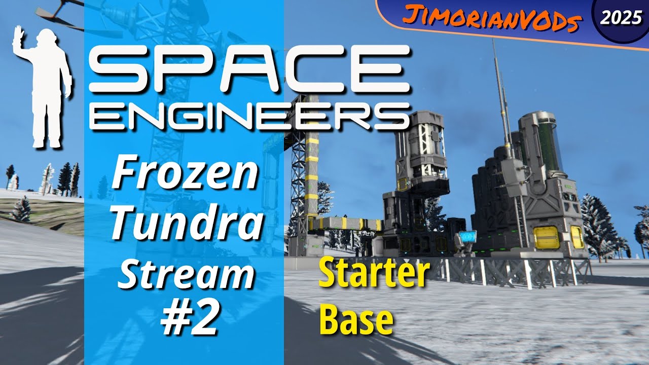 Space Engineers Frozen Tundra Ep 2 - Starter Base - YouTube