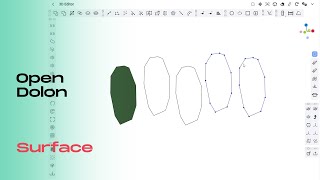 Open Dolon. Creating surface from single polygon