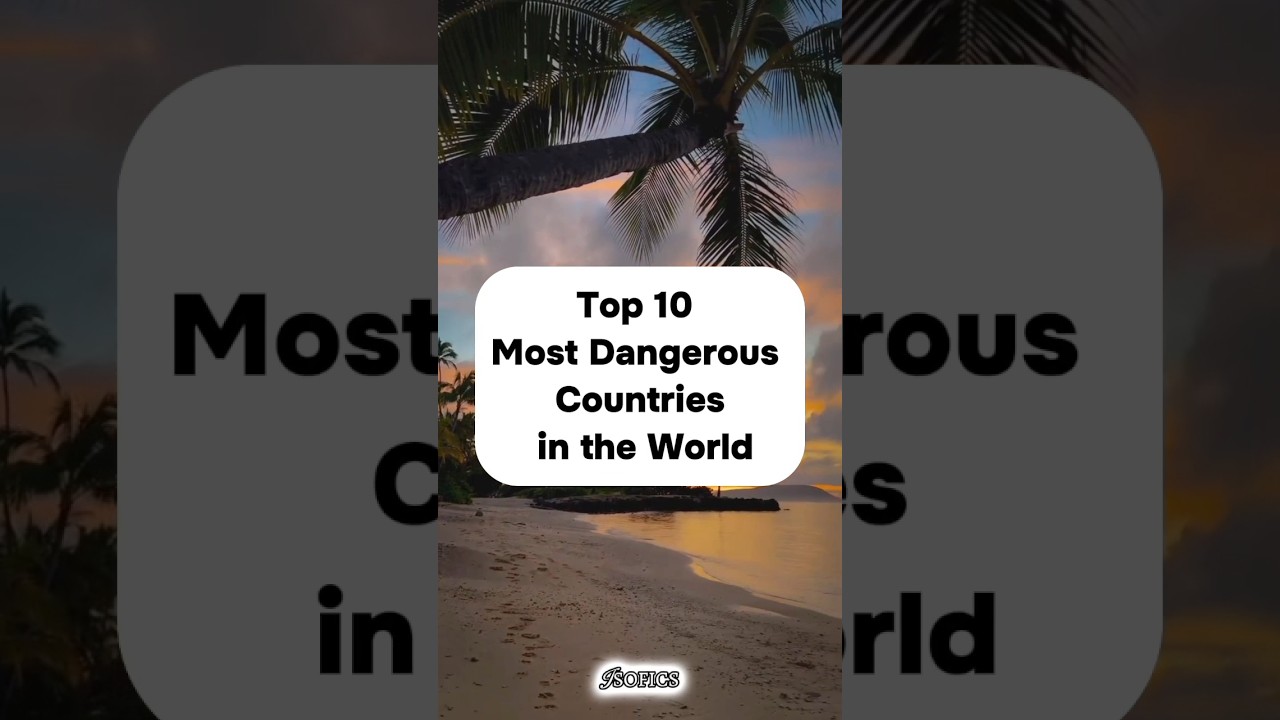 Top 10 Most Dangerous Countries in the World!! #isofics #shorts
