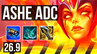 ASHE &amp; Bard vs JHIN &amp; Nautilus (ADC) | 69K damage | KR Master | 26.9