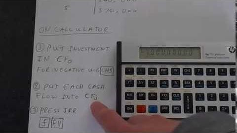 HP-12C (Platinum): How to Calculate Internal Rate Of Return (IRR)