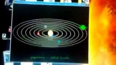 C/C++ Solar system simulation by Aakash kaushik