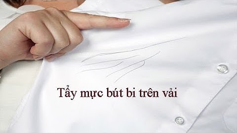 Hóa chất tẩy mực bút bi trên vải