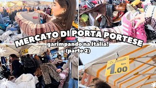 MERCATO DI PORTA PORTESE | o maior mercado de roupas usadas da Europa | brechós em Roma | parte 2