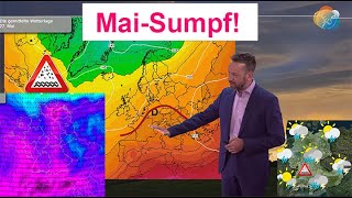 Mai-Sumpf: Im Nordosten sonnig & warm, sonst bald Schauer & Gewitter. Wettervorhersage 12.-20.05.24.