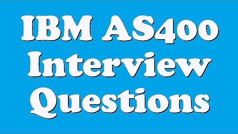 IBM AS400 Interview Questions