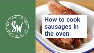How to cook sausages in the oven
