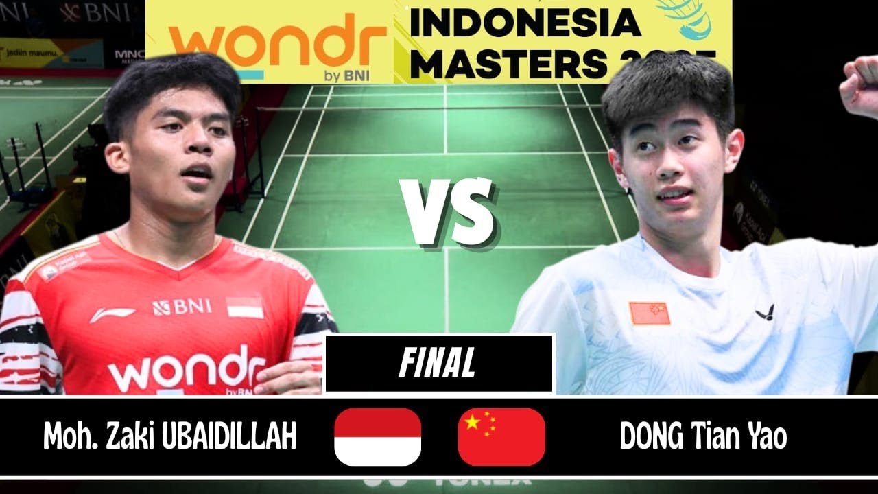 [MS | FINAL ] Moh Zaki Ubaidillah (INA) vs DONG Tian Yao (CHN) - Indonesia Masters II 2025 Badminton