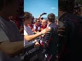 Kimi Antonelli congratulates Marco Bezzecchi 🫂 🏆