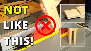 How To Make VERTICAL CUTS SAFELY on a Table Saw | Woodworking