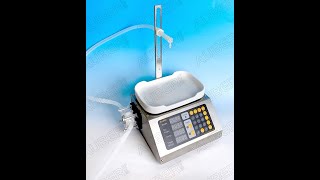 Digital Liquid Weighing Filling Machine AWM-L04 Demo Video (w/ Built-in Peristaltic Pump, 460mL/min)