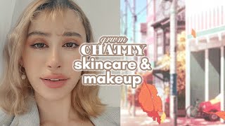 GRWM 🌾 morning skincare routine & autumn makeup looks + why I stopped wearing eyelash extensions