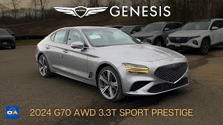 2024 Genesis G70 | BEST Value Luxury Compact Sedan? | G70 AWD 3.3T Sport Prestige Walkaround Review screenshot 3