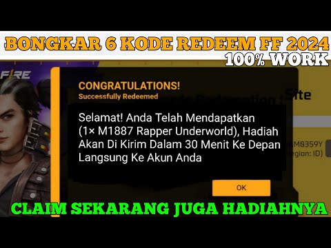 KODE REDEEM FREE FIRE TERBARU 21 MARET 2024 HARI INI